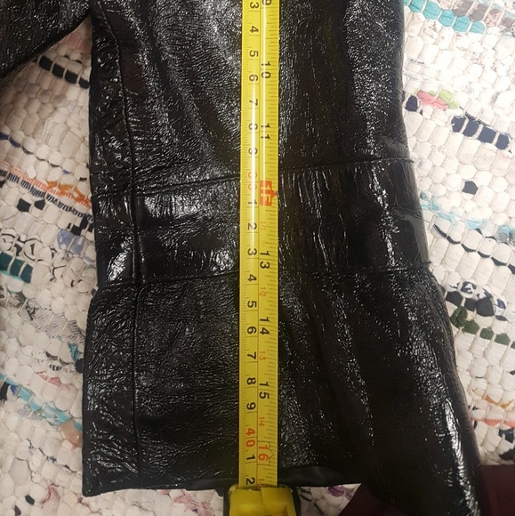 Patent Leather Cropped Trench by Bebe - Picture 8 of 8